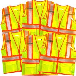COMFITWEAR High Visibility Vests for Construction Traffic Safety (6,2X-LARGE)